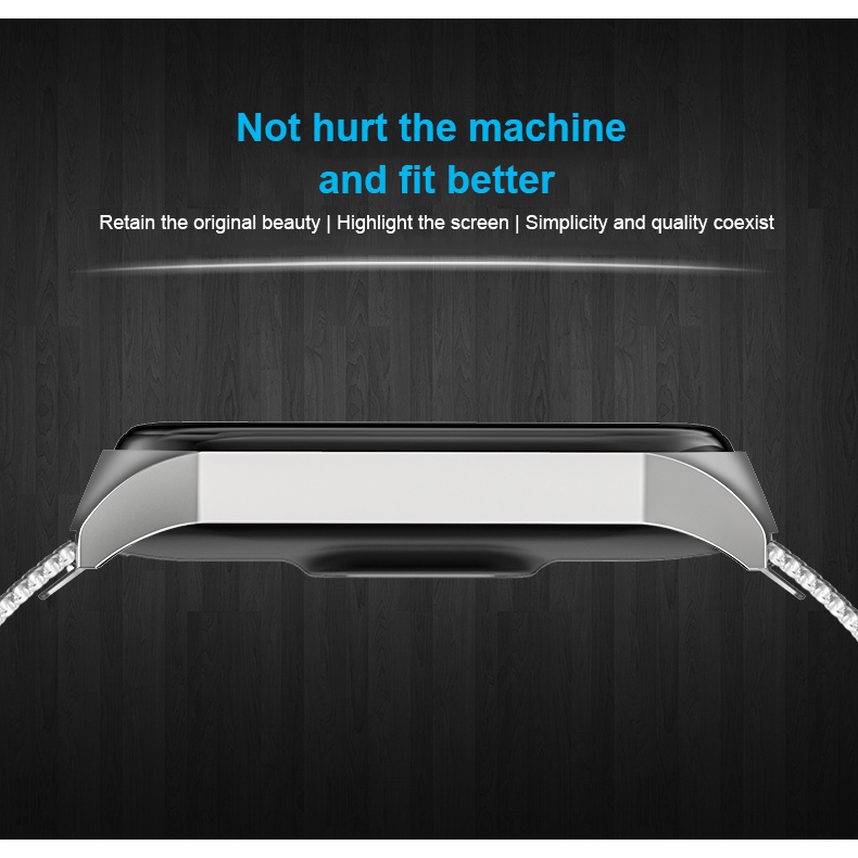 Dây Đeo Inox Cho Đồng Hồ Thông Minh Xiaomi Mi band 7 6 5 miband 4 3