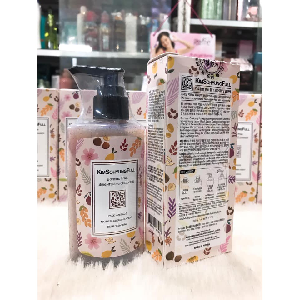 Sữa Rửa Mặt KimSoHyungFull Boncho Pink 145g