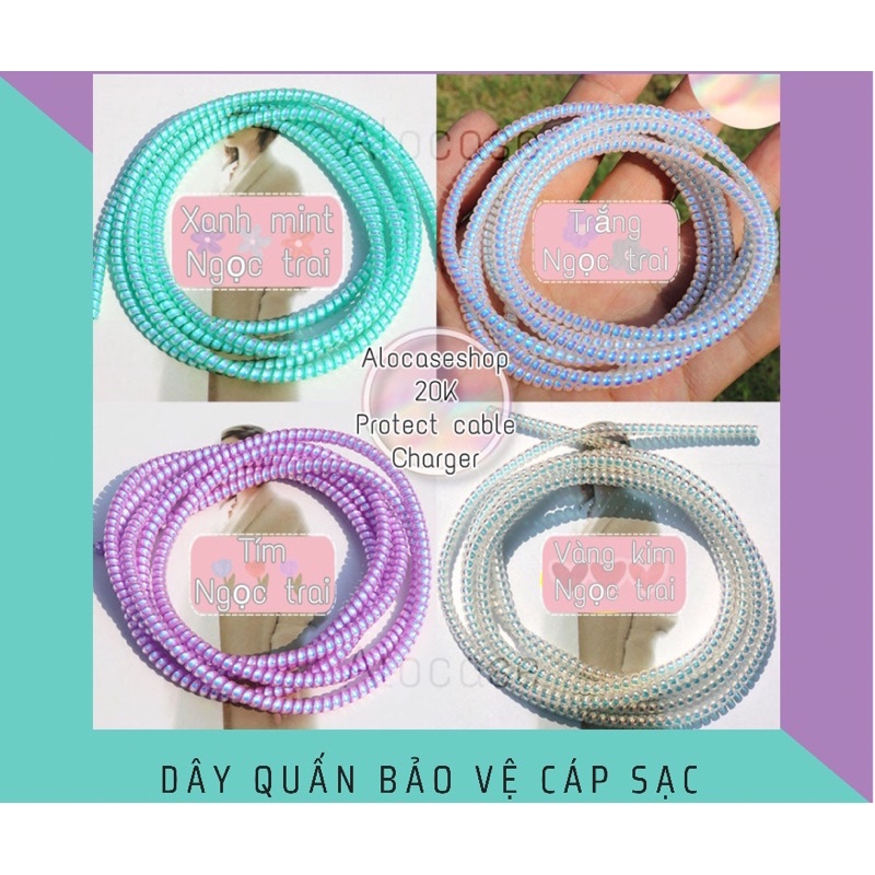 Dây quấn bảo vệ cáp dài 1m5 màu mới