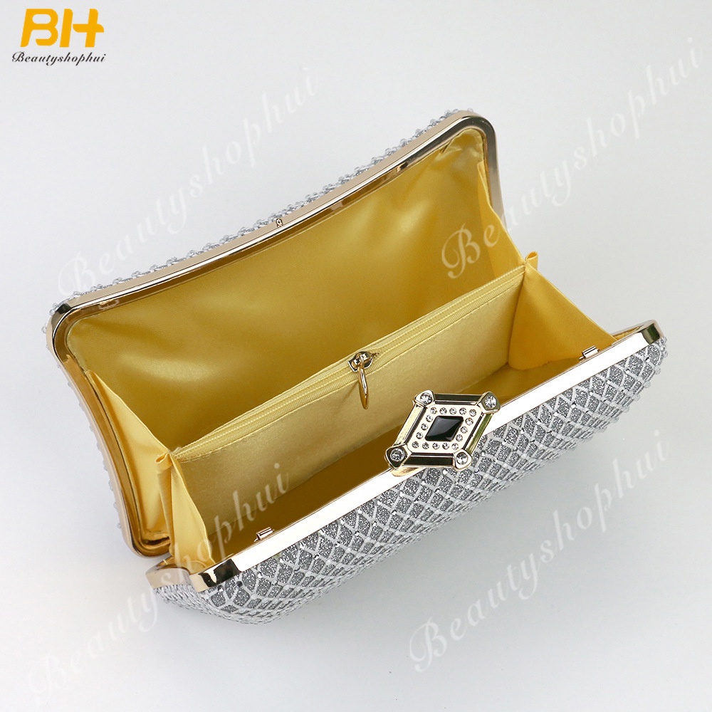 Ví Cầm Tay Cỡ Lớn 2022 Đính Đá Trang Trí Sang Trọng Hợp Thời Trang Cho Nữ