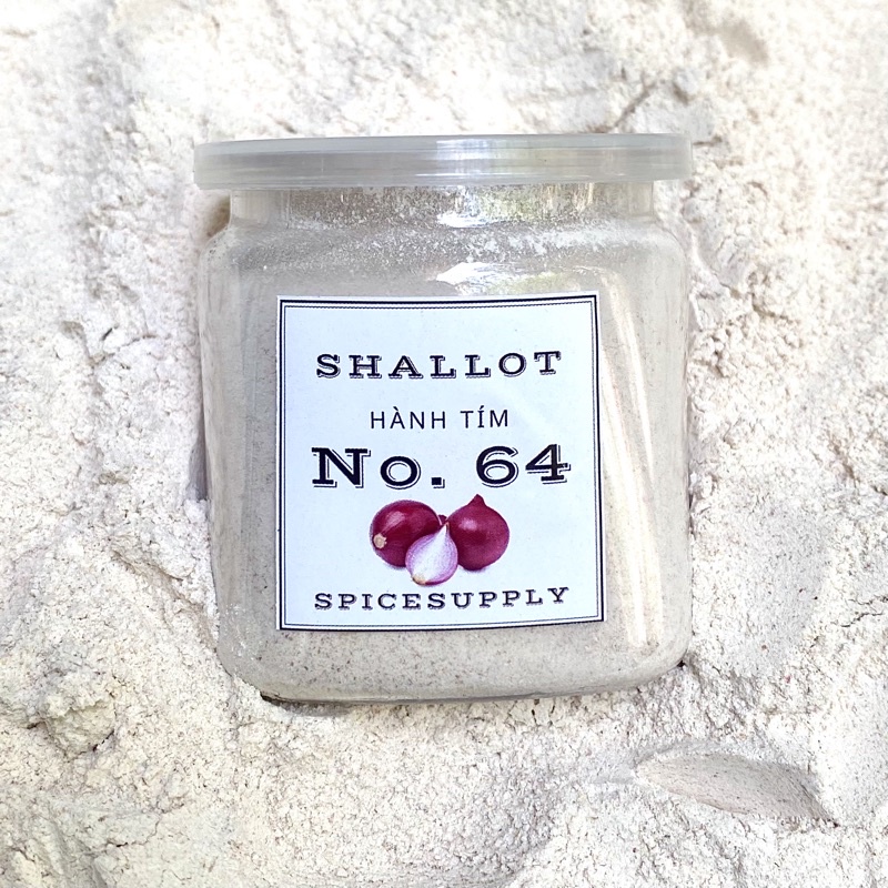 Shallot Powder Bột hành tím nguyên chất Red Onion Purple Hũ 120ml