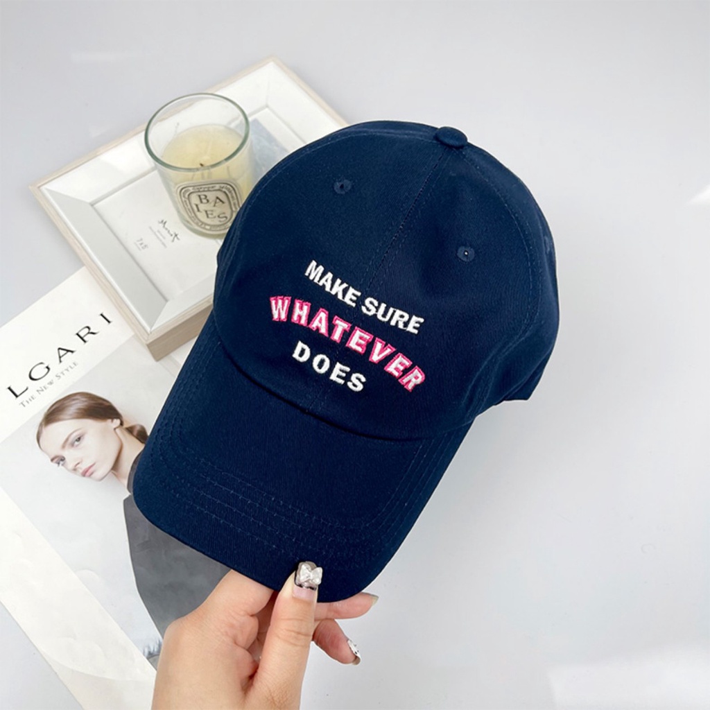 Mũ lưỡi trai WHATEVER thời trang cao cấp unisex freesize