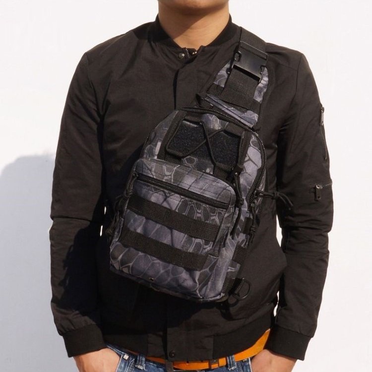 Túi đeo chéo nam Army HT Sports vải bố dày siêu bền phong cách quân đội chống trầy xước đi phượt du lịch