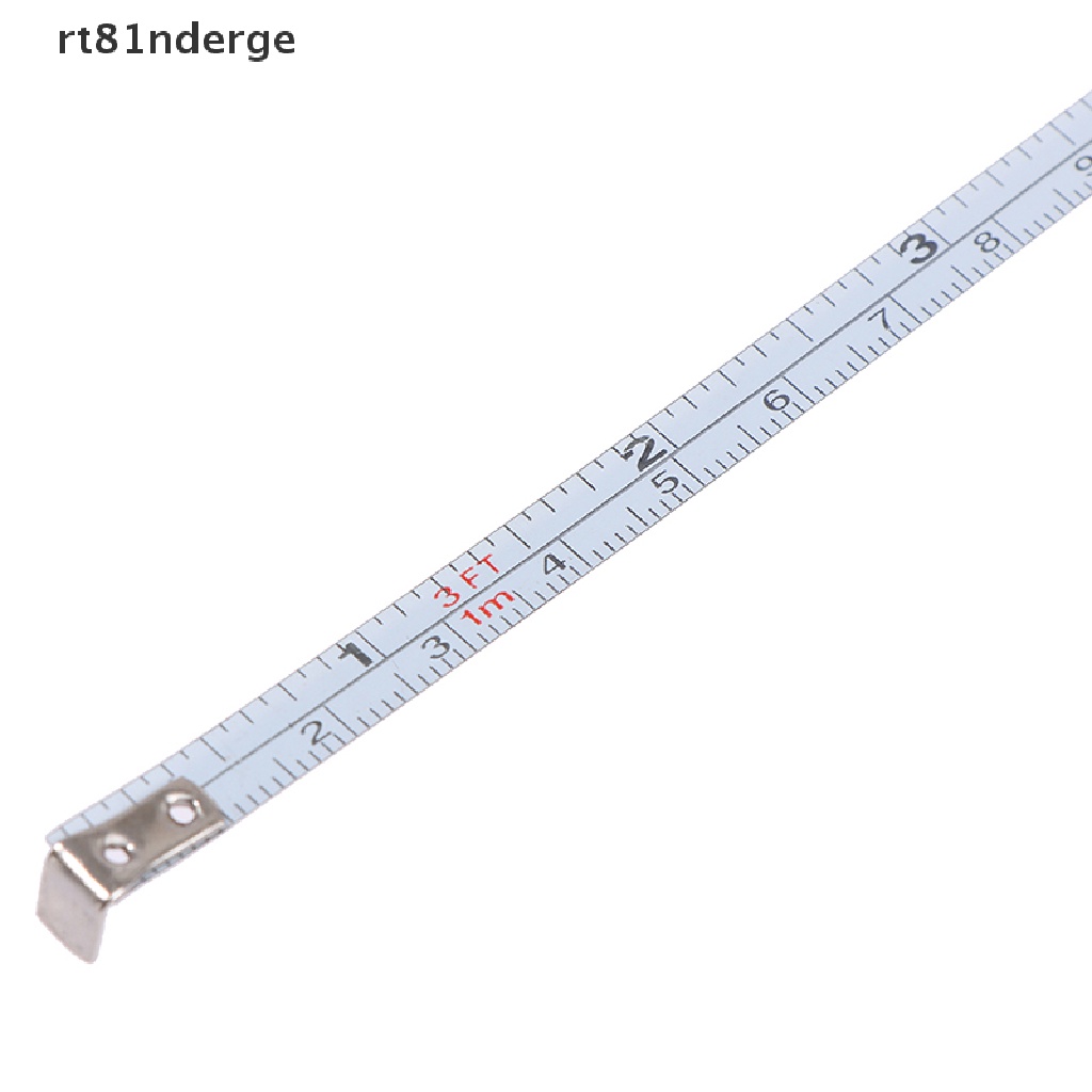 Thước Dây Bỏ Túi 1M / 3ft Bằng Thép Không Gỉ Có Móc Khóa Tiện Dụng