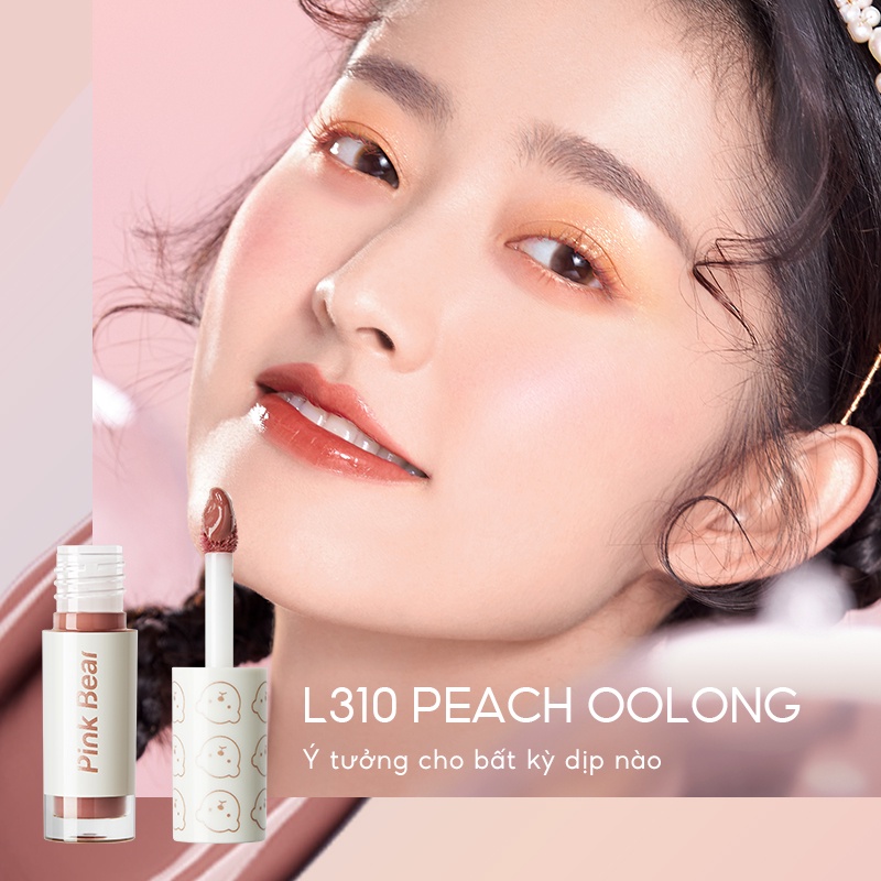 Set Son Bóng Pink Bear Mini 4 cây Glass Shine 6g | BigBuy360 - bigbuy360.vn