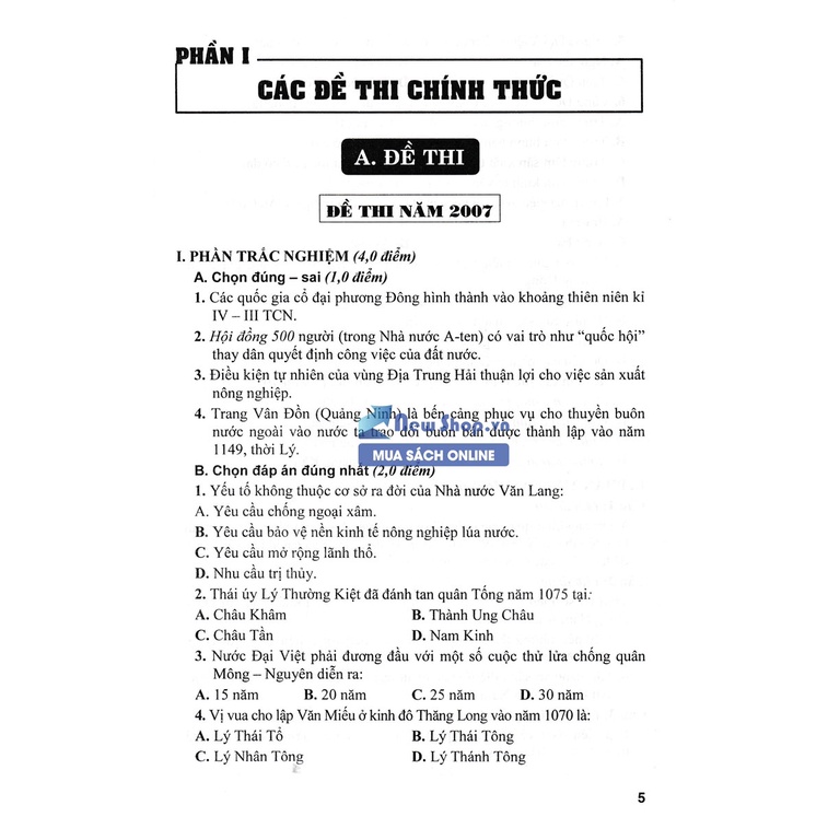Sách - Tuyển Tập 25 Năm Đề Thi Olympic 30 Tháng 4 Lịch Sử 10