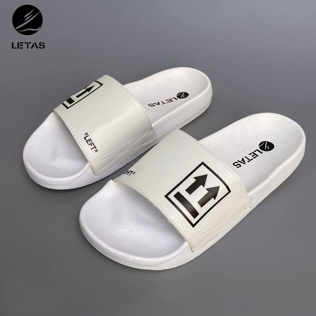 Dép Bản Unisex Letas LAD09 Trắng ko thấm nước