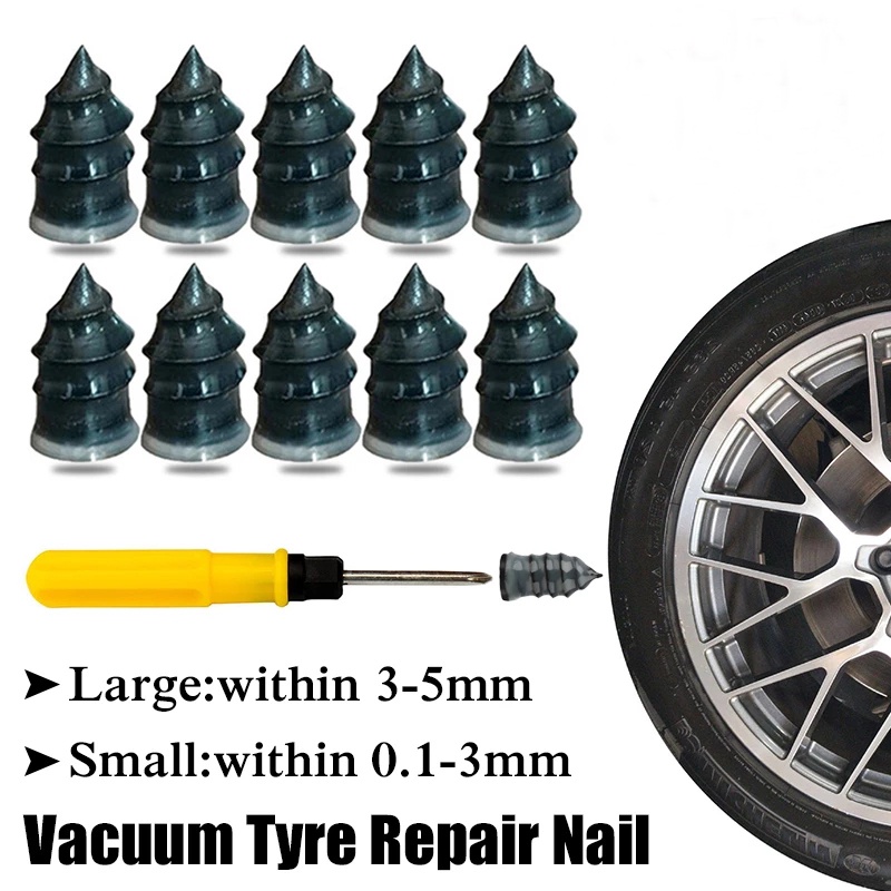 5 Pcs Vacuum Tire Repair Rubber Nails Kit for Car Motorcycle Bicycle