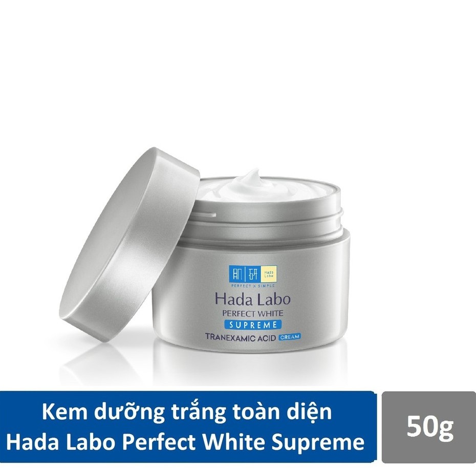 (HSD 6/2023) Kem dưỡng trắng toàn diện Hada Labo Perfect White Supreme Cream (50g)