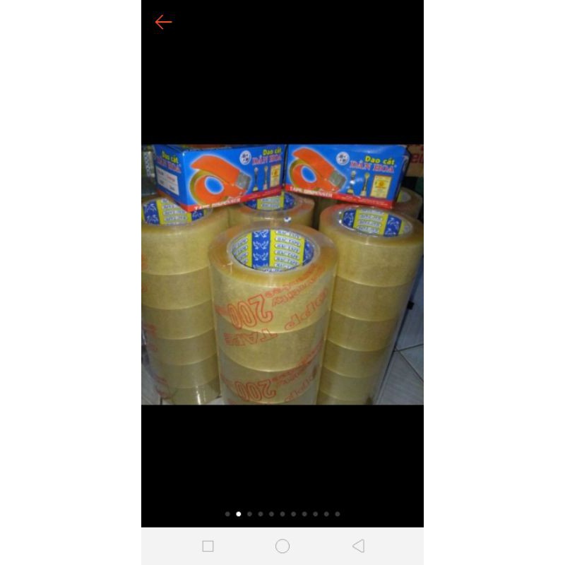 combo 3 Cây băng keo 200y tặng Dao cắt