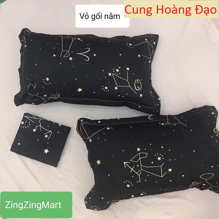 Vỏ gối đầu có khóa kéo lồng được ruột chất liệu cotton thoáng mát