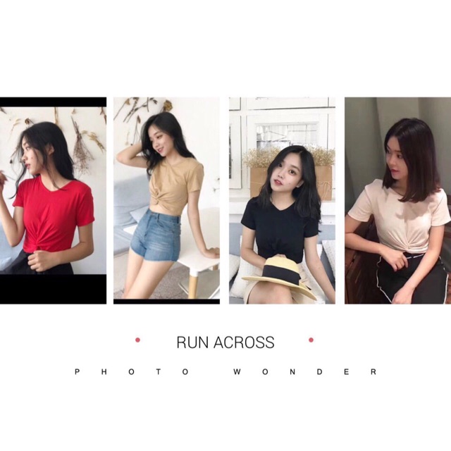 Áo croptop thắt eo