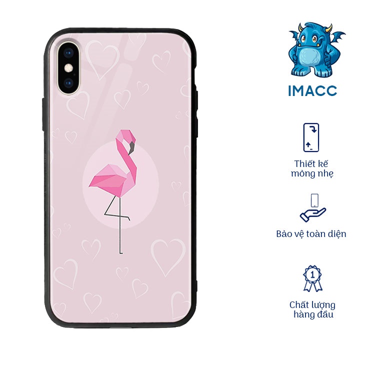 ốp chống bẩn xr flamingo siêu đẹp imacc cho iphone 11/12/12promax/mini/x/xs/xr/se