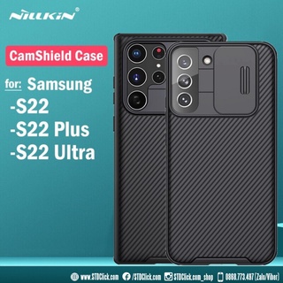 ỐP LƯNG SAMSUNG GALAXY S22 5G - S22 PLUS 5G - S22 ULTRA 5G NILLKIN CAMSHIELD PRO BẢO VỆ CAMERA CHÍNH HÃNG - HÀNG CHUẨN