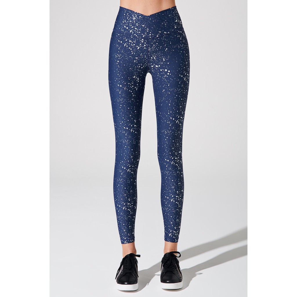 OLABEN Quần tập Yoga Gym nữ Lưng V Boleyn Navy Legging