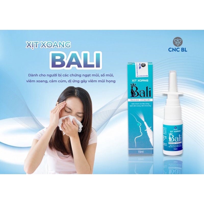 XỊT XOANG BALI 15ml sổ mũi viêm mũi xoang