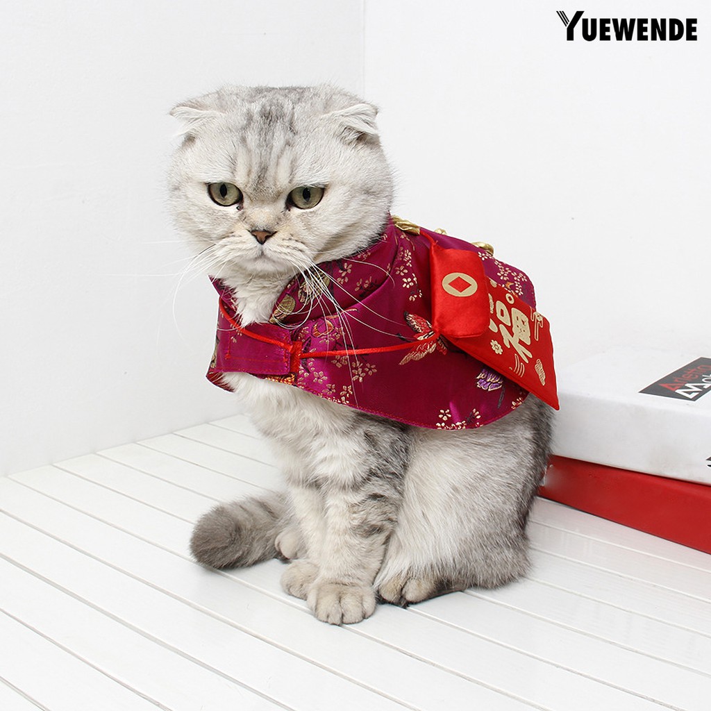 Áo Choàng Giữ Ấm Cho Thú Cưng Phong Cách Trung Hoa