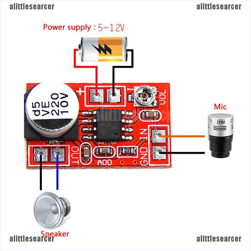 Bảng Mạch Khuếch Đại Micro Dc 5v-12v