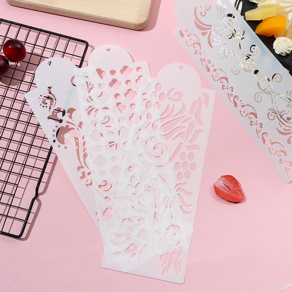 UUMIR Khuôn Phun Trang Trí Bánh Kem DIY Họa Tiết In Rỗng