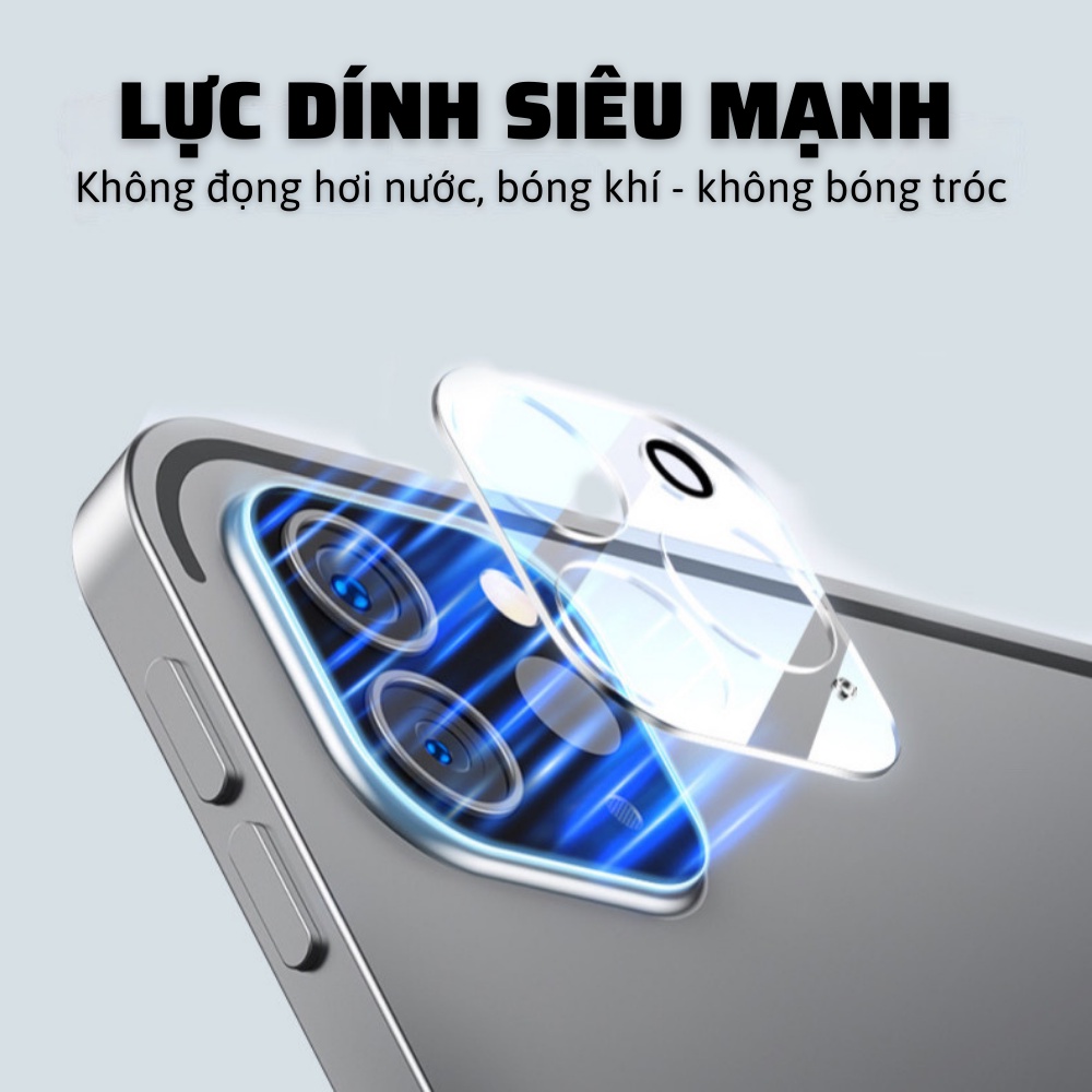 Cường lực kính cụm Camera iPad Pro 11/12.9 inch - Cường lực kim loại cho Camera iPad 11/12.9&quot; dòng iPad năm 2020/21