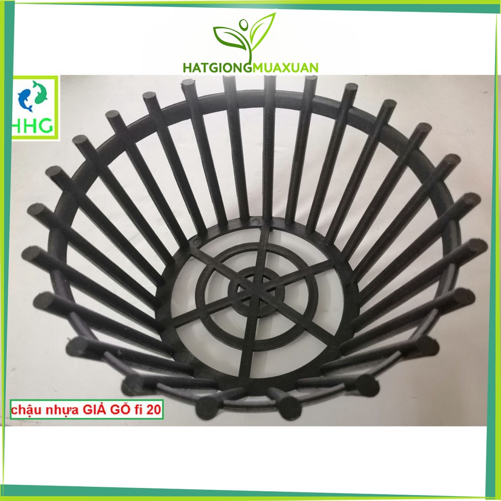 [SIEURE] 50 CHẬU NHỰA GIẢ GỖ TRỒNG LAN FI 20 - NSX Bình Thuận Plastic! hàng đẹp, phân phối chuyên nghiệp.