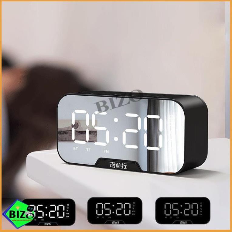 [TREND HOT 2020] Loa bluetooth kèm đồng hồ hiển thị đèn LED kiêm giá đỡ điện thoại