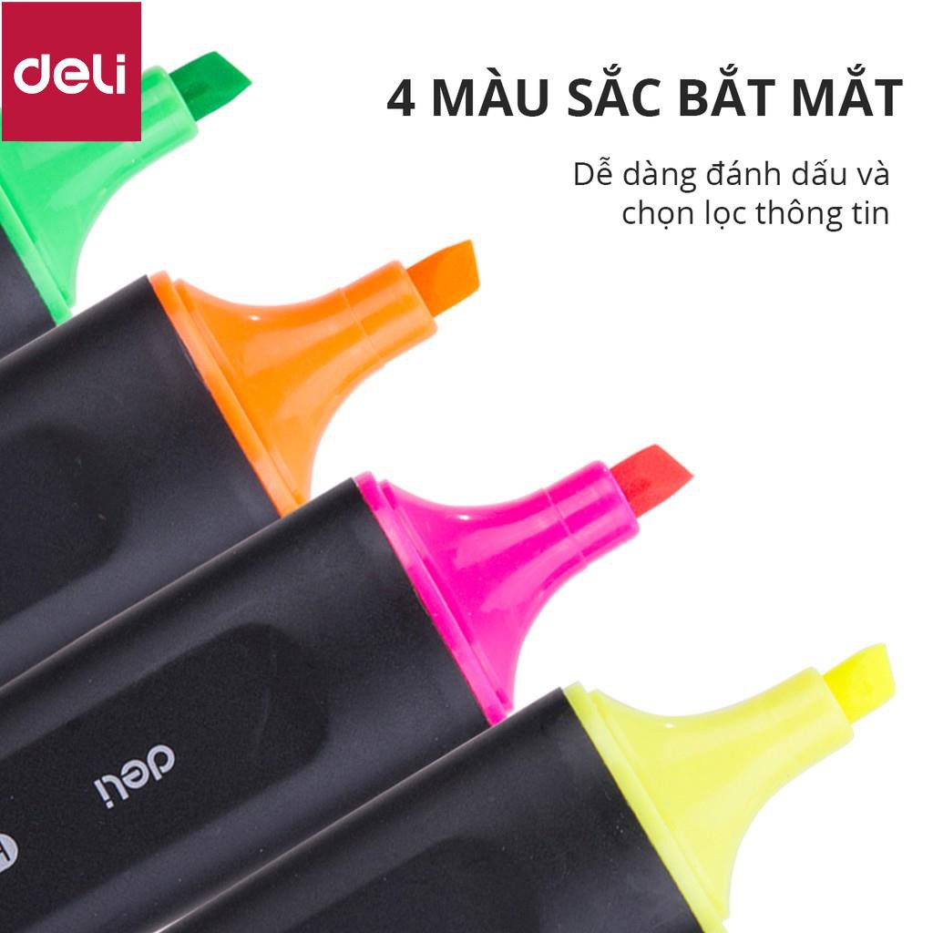 Bút nhớ dòng Deli - Bút dấu dòng - Bút highlight - 2 chiếc - ES600 [Deli]