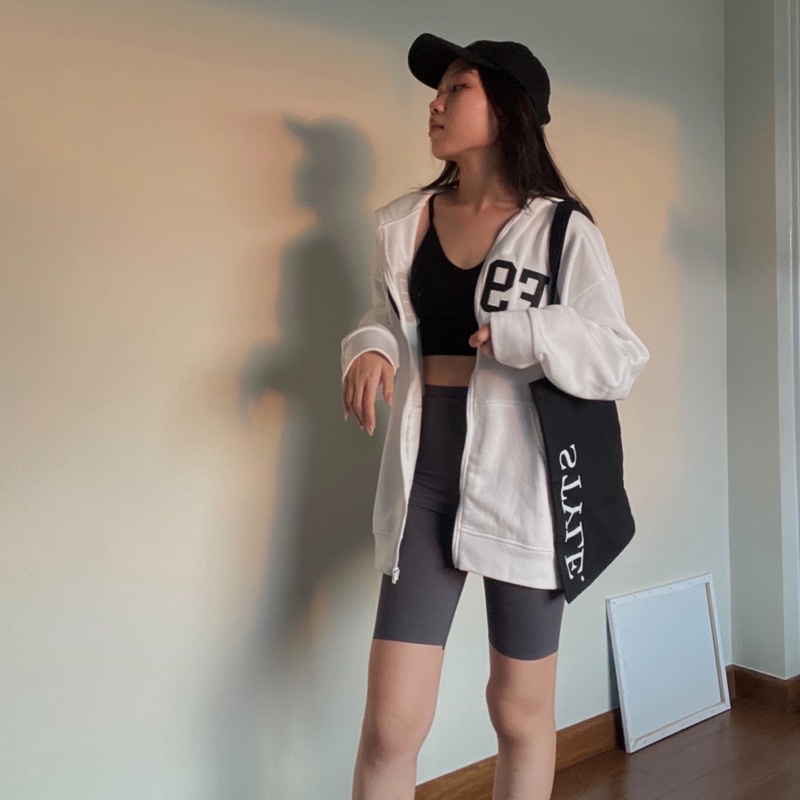 Áo khoác zip basic , áo hoodie oversize F987
