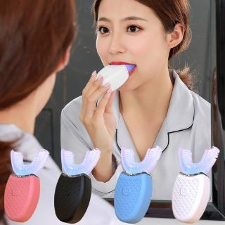 Adult Toothbrush Cold Light Whitening U-Shaped Electric Student Toothbrush #Ready Stock#