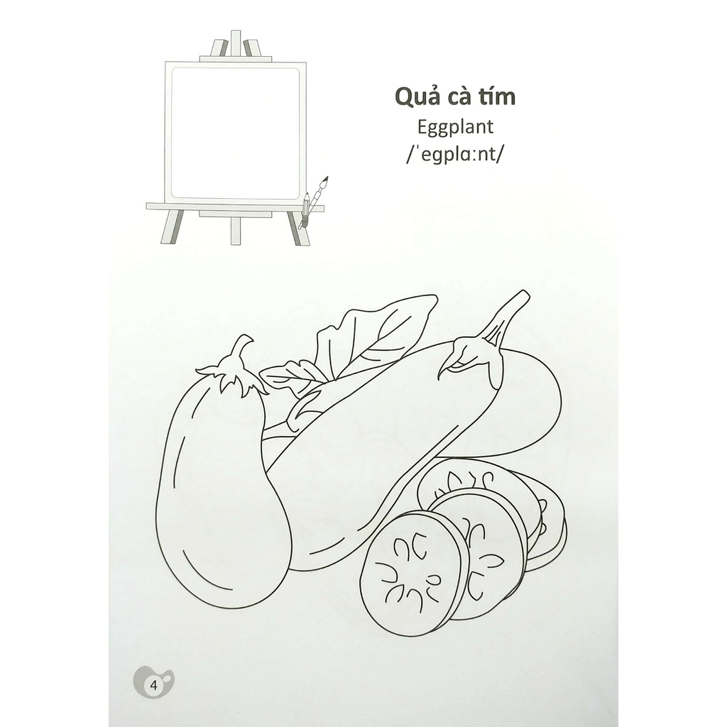 Sách Tô Màu Chúng Mình Tập Làm Họa Sĩ - 3-6 Tuổi - Rau Củ Quả