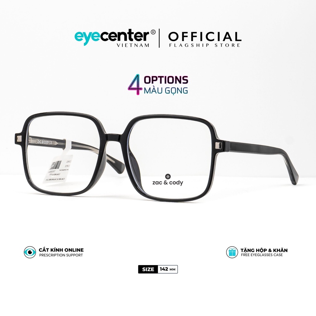 Gọng kính cận vuông nam nữ A45-S chính hãng SHAYNE by ZAC&amp;CODY nhập khẩu Eye Center Vietnam