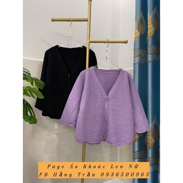 Áo khoác cardigan len choàng cao cấp mẫu mới.