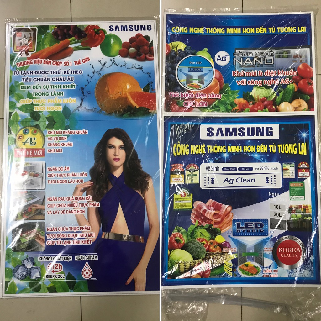 Combo 10 tem dán tủ lanh Samsung/ Com 10 miếng dán tủ lạnh Samsung