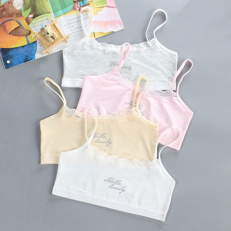 Áo lót vải cotton Mềm Mại Dành Cho Bé Gái 8-16 Tuổi