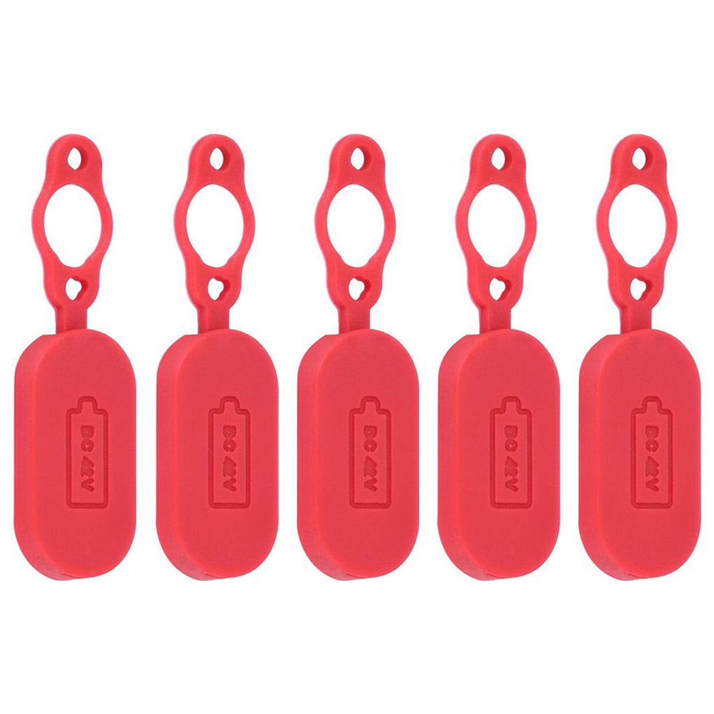 Bộ 5 Vỏ Bọc Cổng Sạc Xe Điện Bằng Silicone Chống Bụi Chống Nước