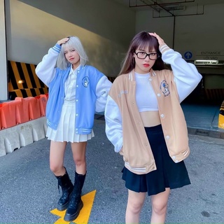 VARSITY BOMBER - ÁO BOMBER NỈ - AR MOUS