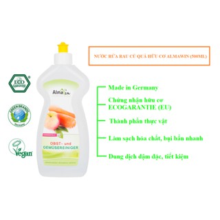 Nước rửa rau củ quả hữu cơ almawin