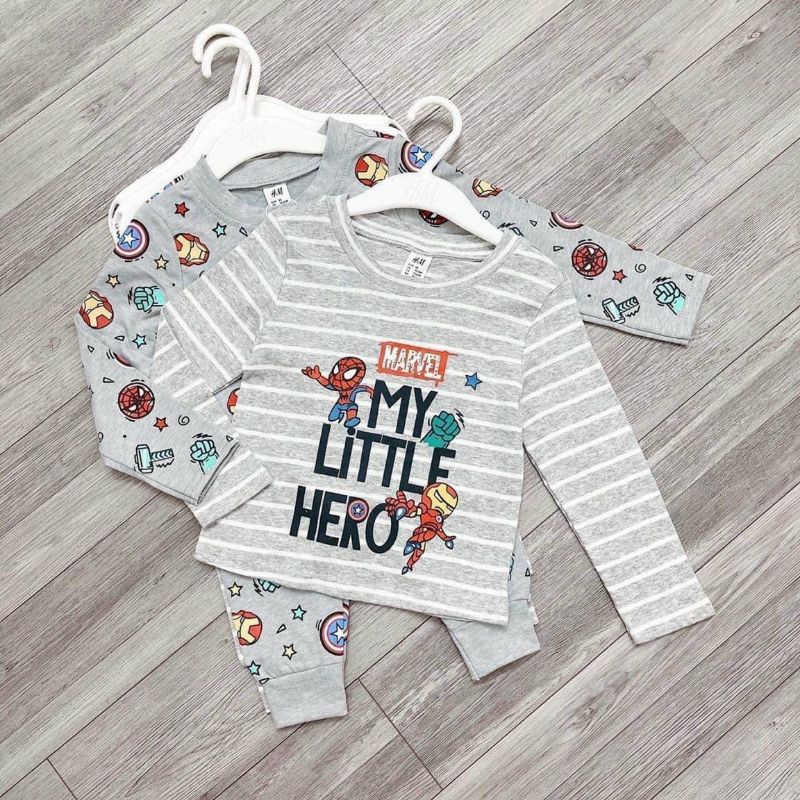 COMBO 2 BỘ SIÊU NHÂN GHI VÀ SIÊU NHÂN KẺ CHO BÉ TRAI CHẤT COTTON