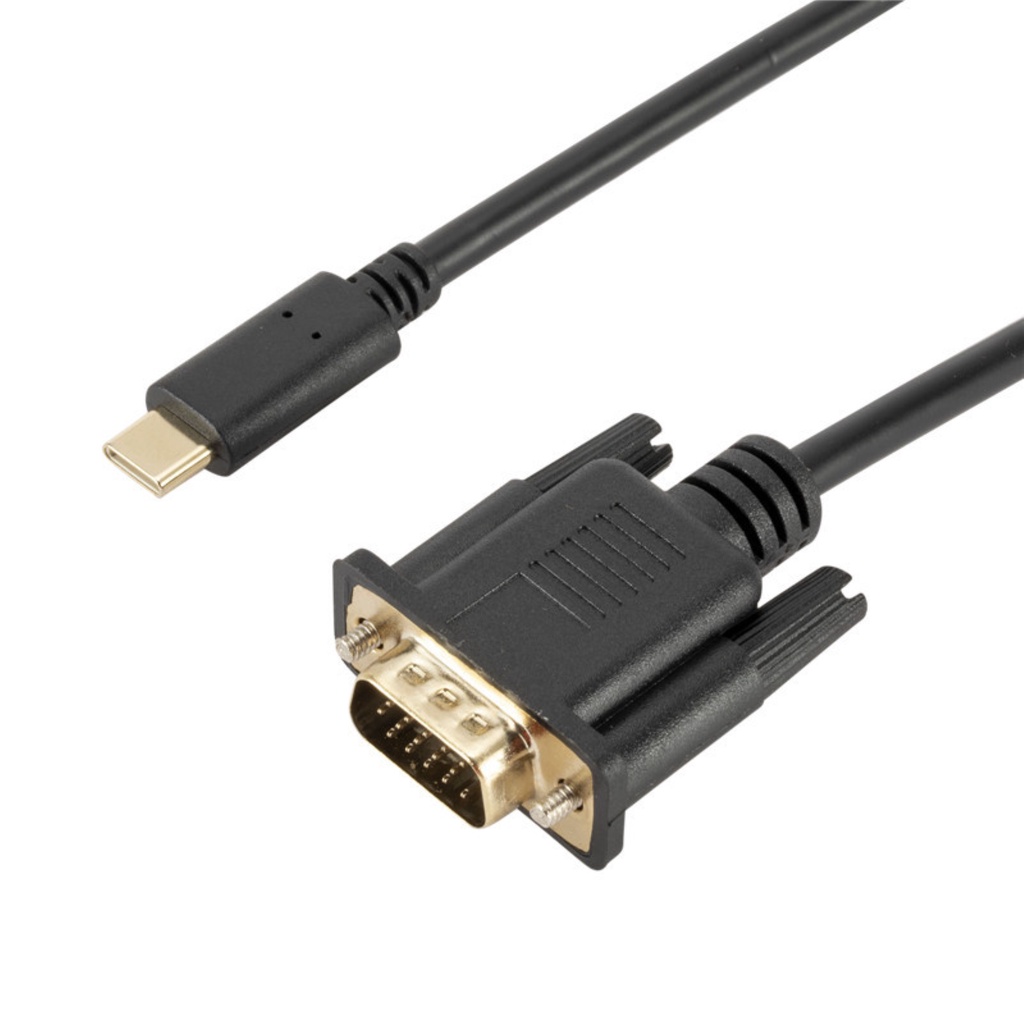 Dây cáp chuyển đổi cổng USB 3.1 Type-C sang VGA 1080P cho màn hình máy tính