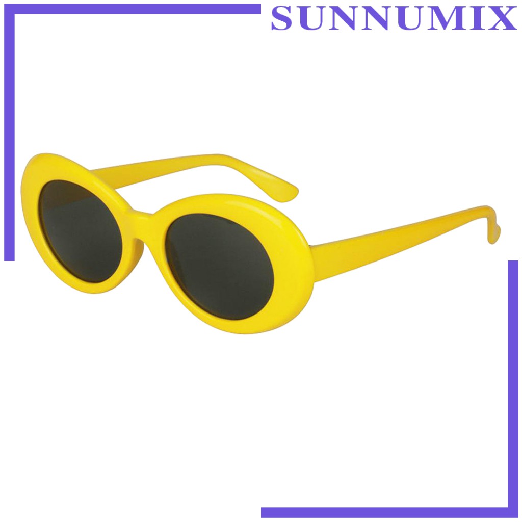 [Sunnimix] Kính Mát Gọng Oval Dày Phong Cách Mới
