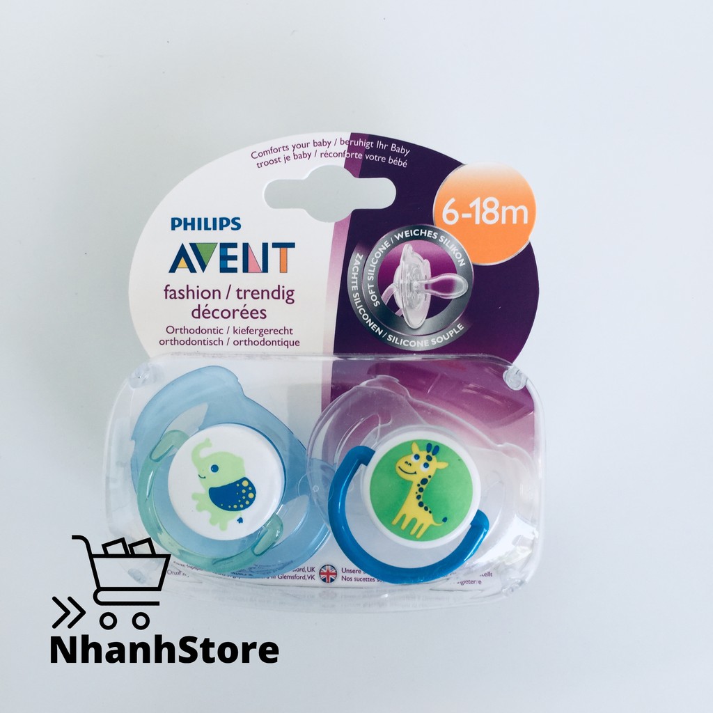 Ty Ngậm Philips Avent cho bé 6-18 tháng. Sản xuất tại Anh