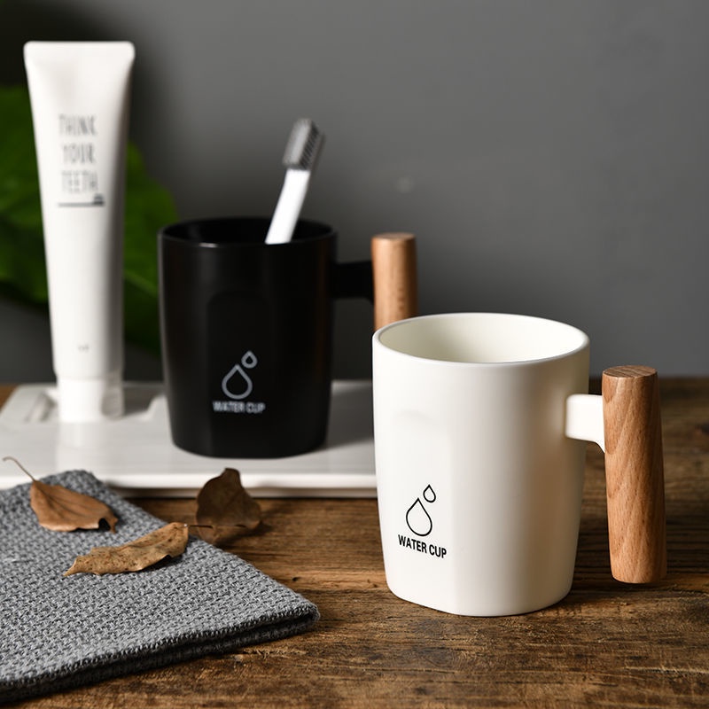 Cốc Nhựa Đựng Bàn Chải Đánh Răng Thiết Kế Đơn Giản Sáng Tạo Theo Phong Cách Hàn Quốc