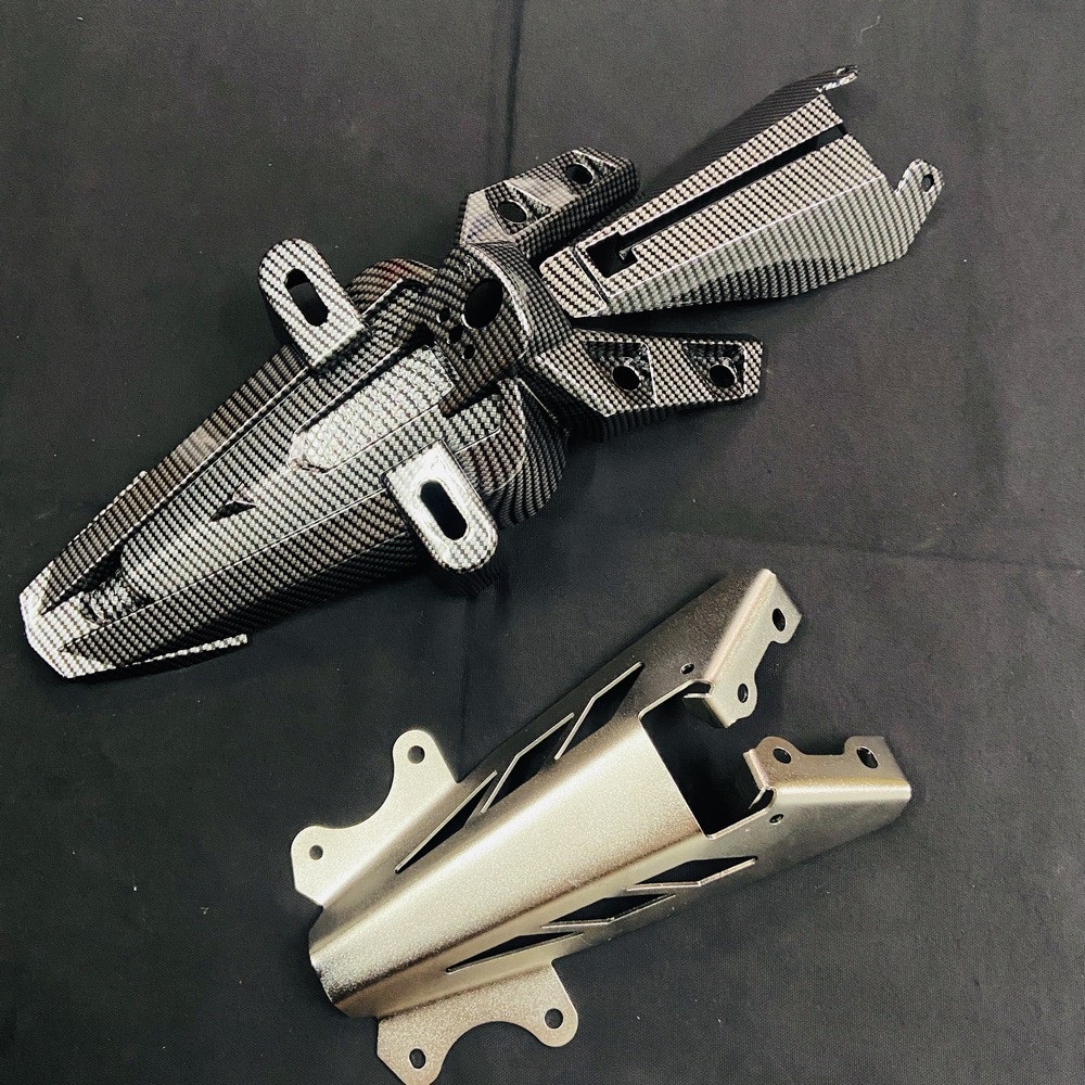 (CHUYÊN PHỤ TÙNG XE MÁY) COMBO DÈ SAU VÀ ỐP ĐUÔI DÈ INOX GẮN XE EXCITER 150 PHONG CÁCH NGƯỜI CHƠI