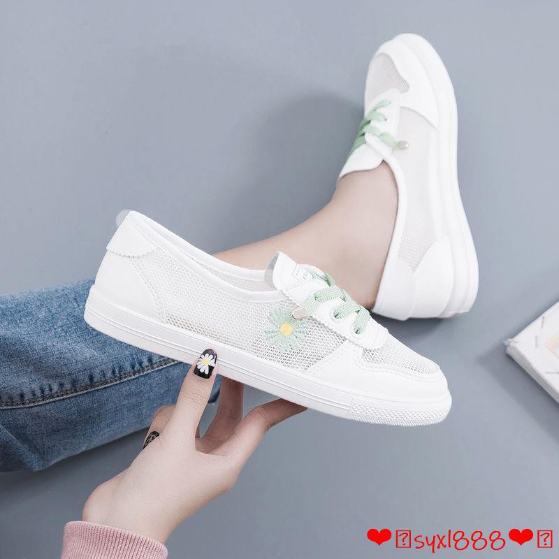 [ Mã 66CBSALE giảm 30K đơn 200K] Giày Lười Phối Lưới Thời Trang Mùa Xuân 2020