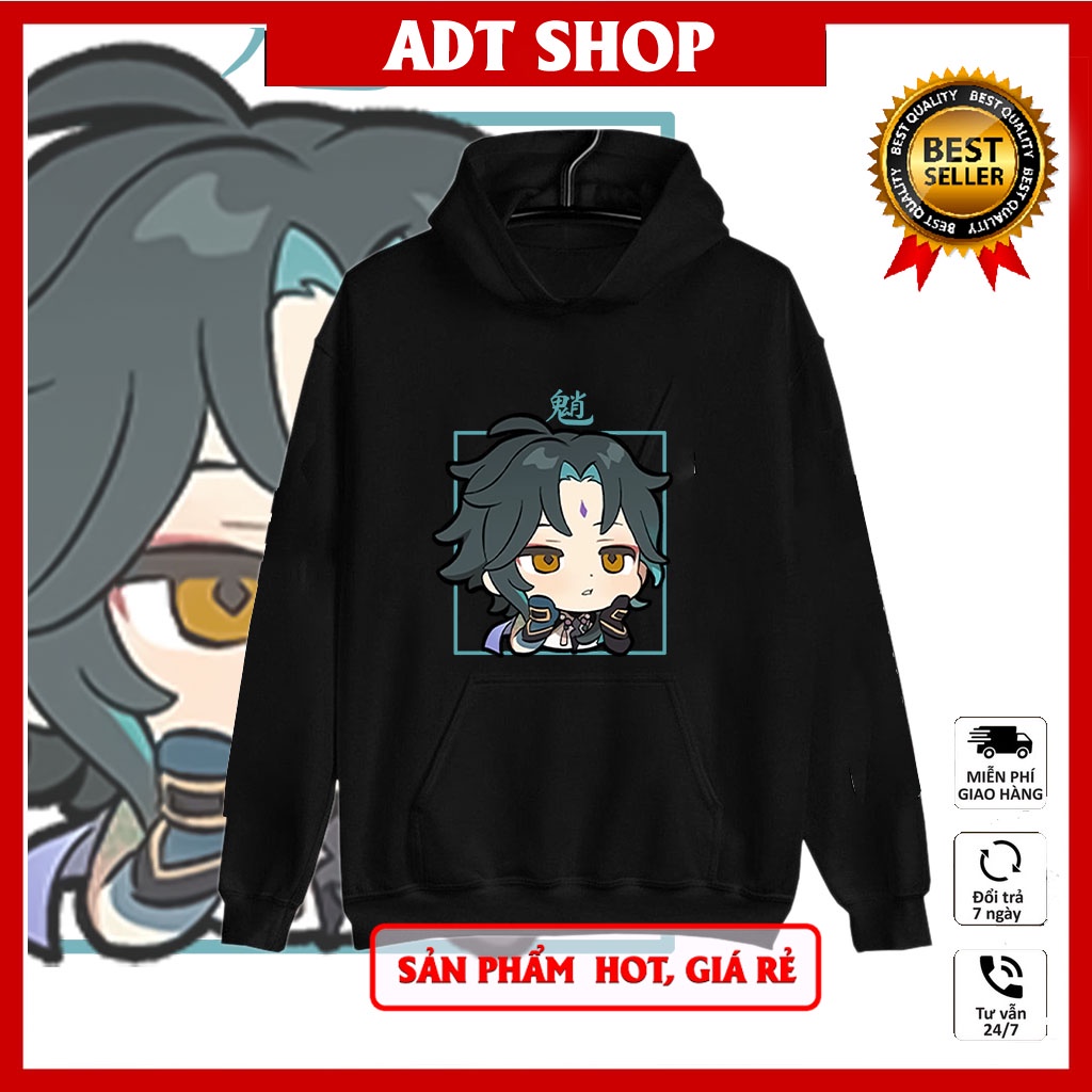 Áo Hoodie Genshin Impact in hình Xiao - Ganyu -Hutao - Shogun mẫu mới HOT độc đẹp giá rẻ