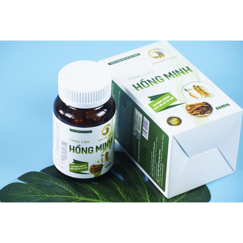 Tăng Cân Hồng Minh Chính Hãng - Viên Tăng Cân Bất Chấp Cơ Địa Gầy Lâu Năm, An Toàn Giúp Ngủ Ngon Ăn Ngon - Lý Gia Store