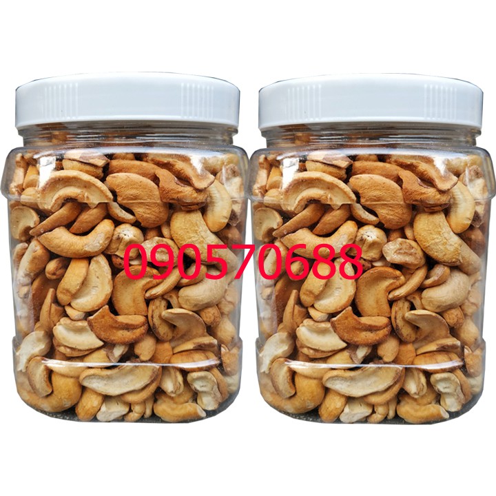 1KG HẠT ĐIỀU RANG MUỐI LOẠI B TLP 2 hũ 500g