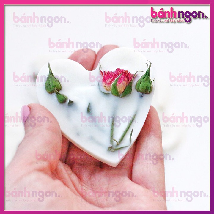 Khuôn silicon làm thạch, kẹo chipchip, ống bơm , bột gelatin /tổng hợp mẫu trái tim