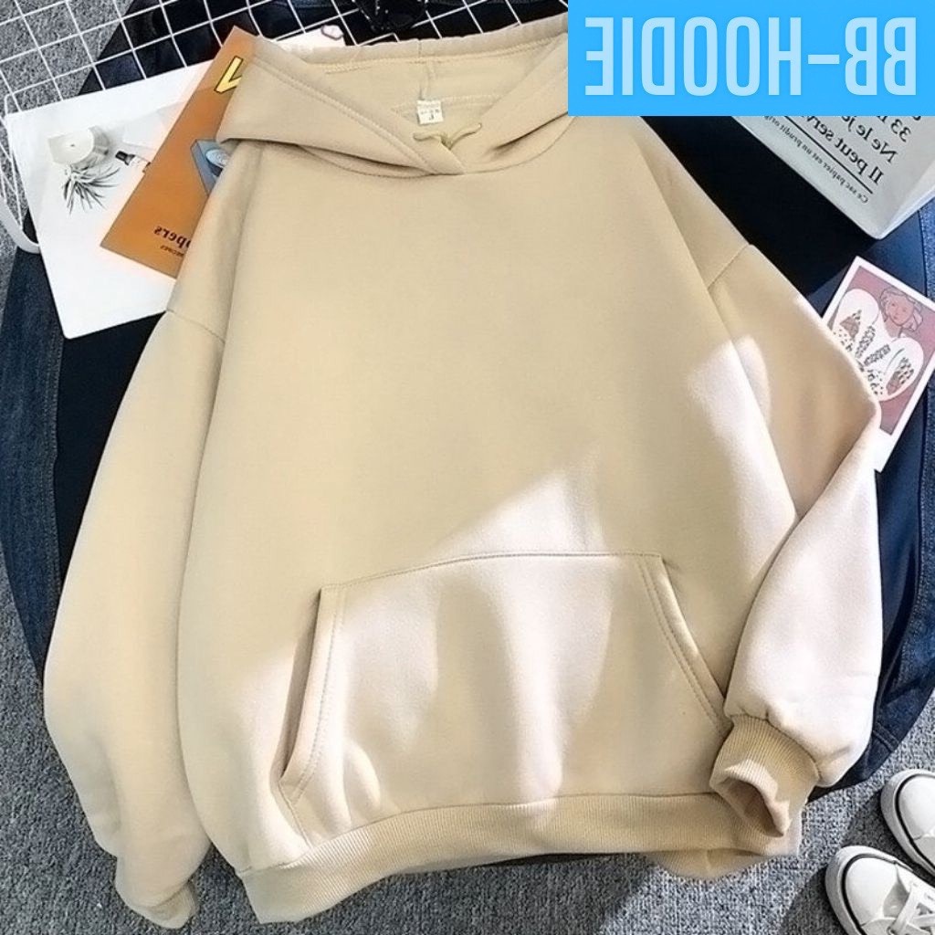 Áo khoác hoodie form rộng nam nữ unisex , Áo hoodie nỉ cotton tàu form rộng giá xưởng