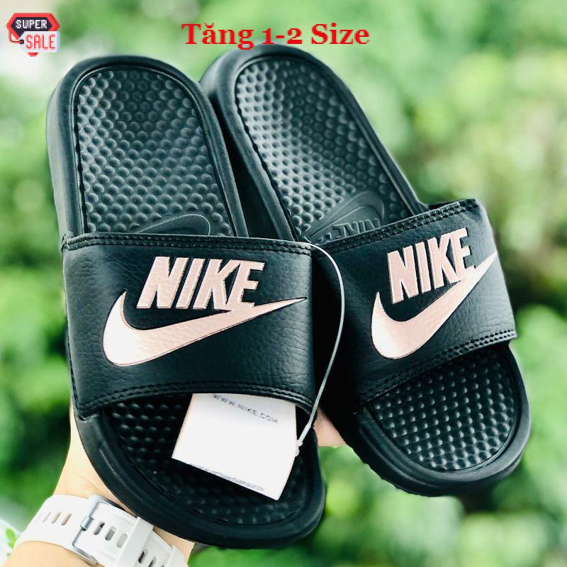 Dép unisex 𝐍𝐈𝐊𝐄 ❤️FREESHIP + Tăng 1-2 size❤️ dép nk quai ngang thể thao nam nữ in nike nhiều màu, tem tag mac đây đủ